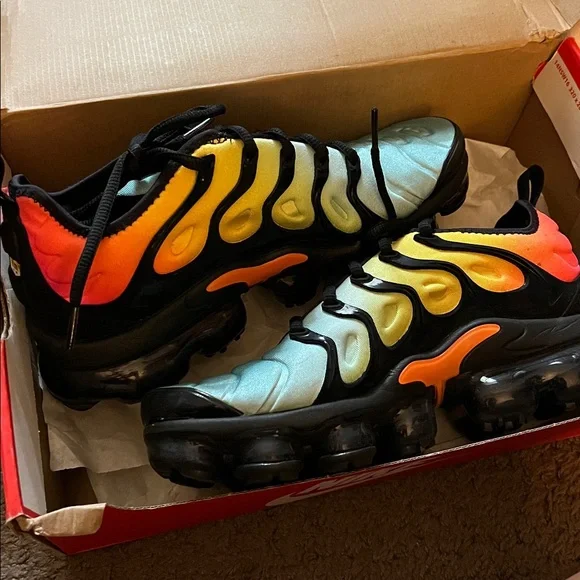 Nike Air Vapormax Sneakers - Black, Yellow, Blue, Orange - Picture 2 of 2